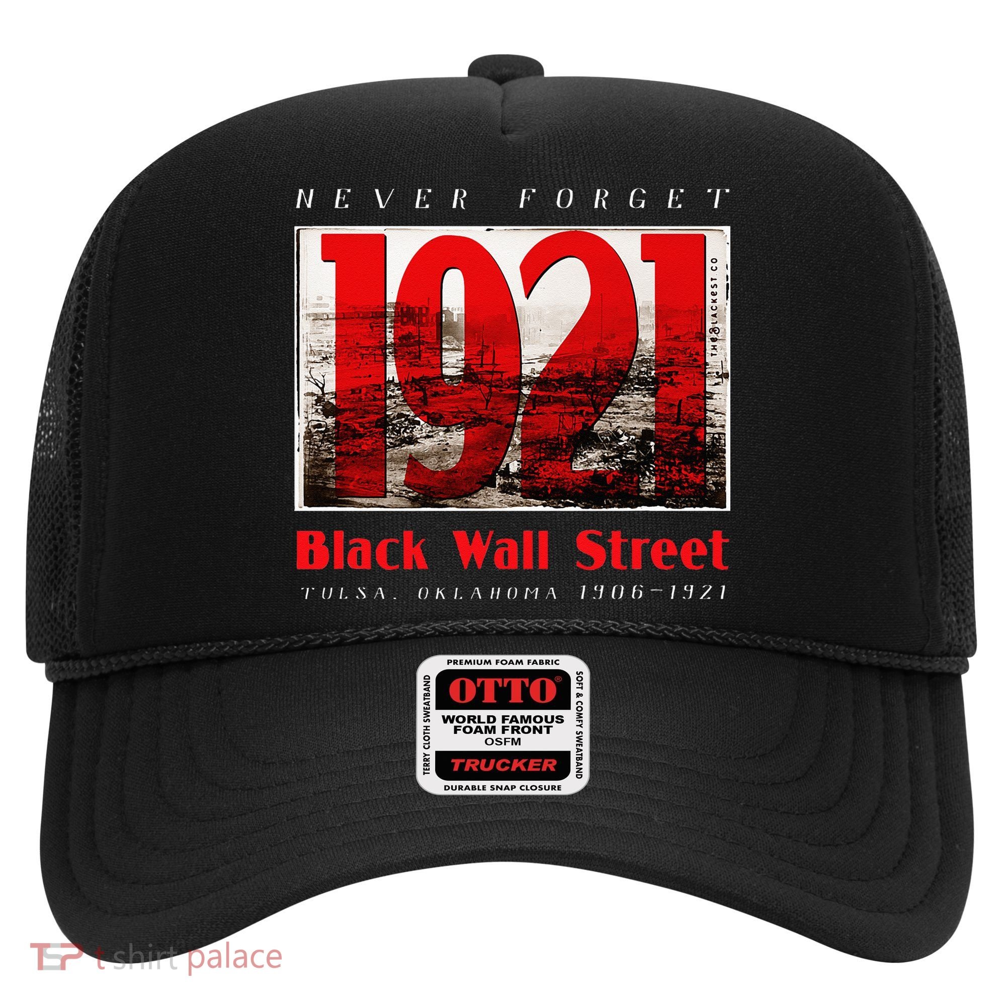 Black Wall Street 1921 Greenwood Tulsa Black History Hat