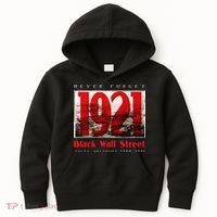 Black Wall Street 1921 Greenwood Tulsa Black History Kids Hoodie thumb 0