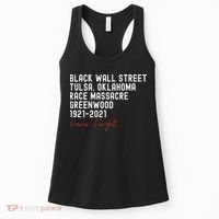 Black Wall Street. Tulsa Race Massacre Centennial. Greenwood Women's Tank Top thumb 0