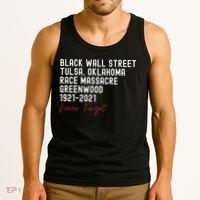 Black Wall Street. Tulsa Race Massacre Centennial. Greenwood Tank Top thumb 3