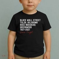Black Wall Street. Tulsa Race Massacre Centennial. Greenwood Toddler T-Shirt thumb 2
