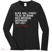 Black Wall Street. Tulsa Race Massacre Centennial. Greenwood Women's Long Sleeve Shirt thumb 0