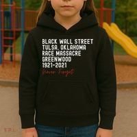 Black Wall Street. Tulsa Race Massacre Centennial. Greenwood Kids Hoodie thumb 3