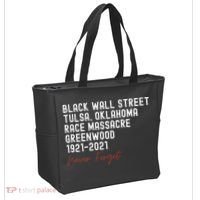 Black Wall Street. Tulsa Race Massacre Centennial. Greenwood Tote Bag thumb 2