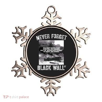 Black Wall Street Never Forget Our History REAL Black Owned Ornament