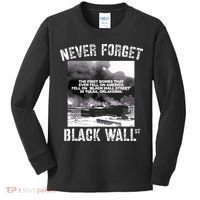 Black Wall Street Never Forget Our History REAL Black Owned Kids Long Sleeve Shirt thumb 0