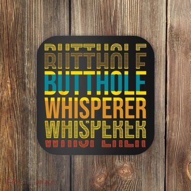 Butthole Whisperer Sarcastic Jokes Retro Funny Jokes Sarcastic Coaster