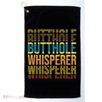 Butthole Whisperer Sarcastic Jokes Retro Funny Jokes Sarcastic Golf Towel thumb 0