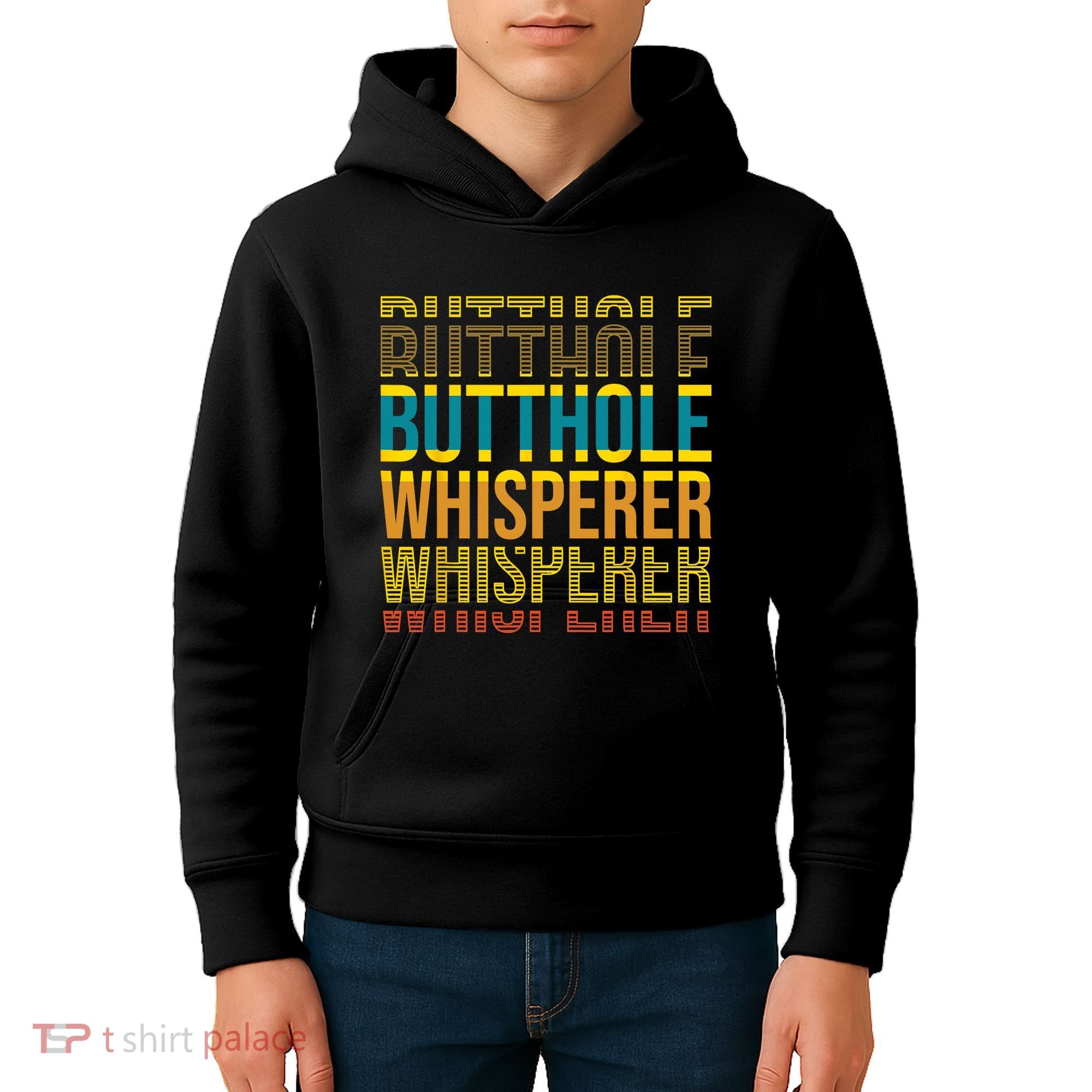 Butthole Whisperer Sarcastic Jokes Retro Funny Jokes Sarcastic Kids Hoodie