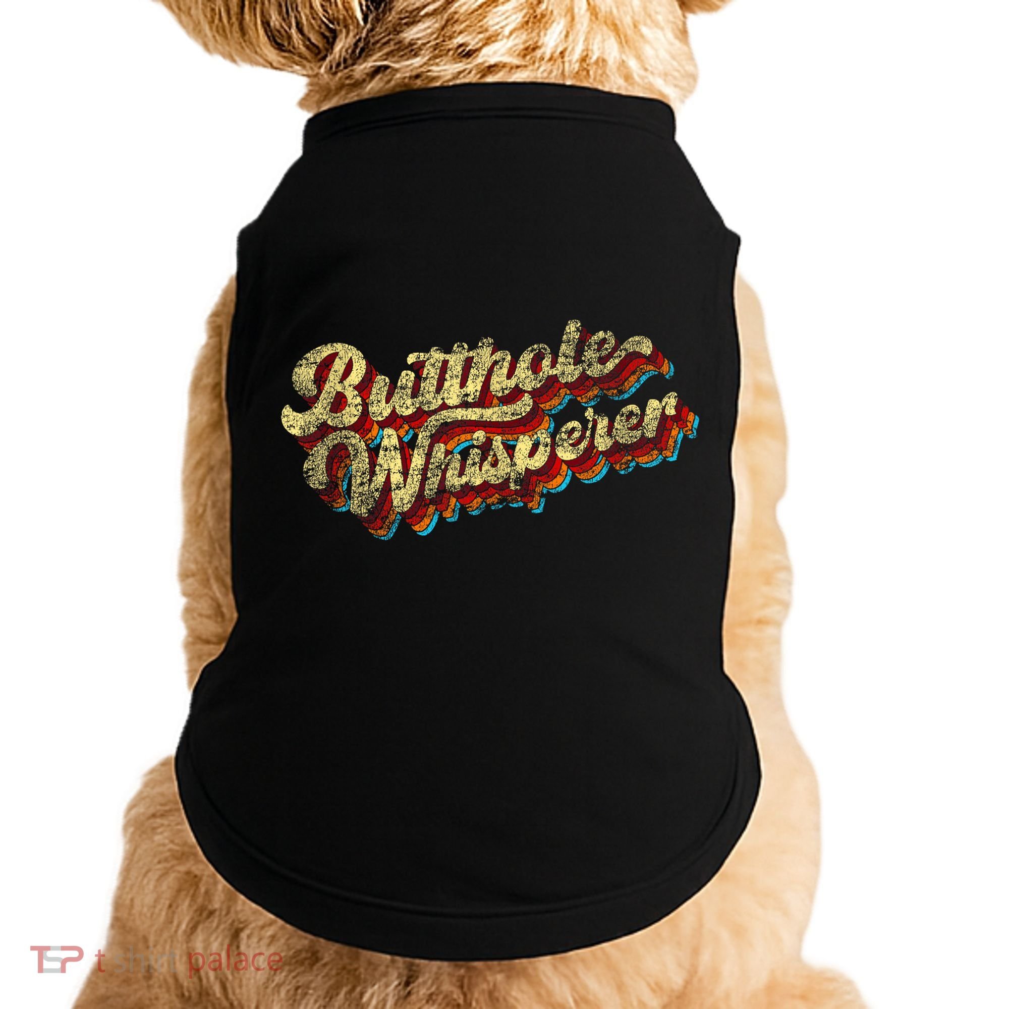 Butthole Whisperer Sarcastic Jokes Retro Funny Present Trending Doggie Tank