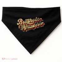 Butthole Whisperer Sarcastic Jokes Retro Funny Present Trending USA-Made Doggie Bandana thumb 0