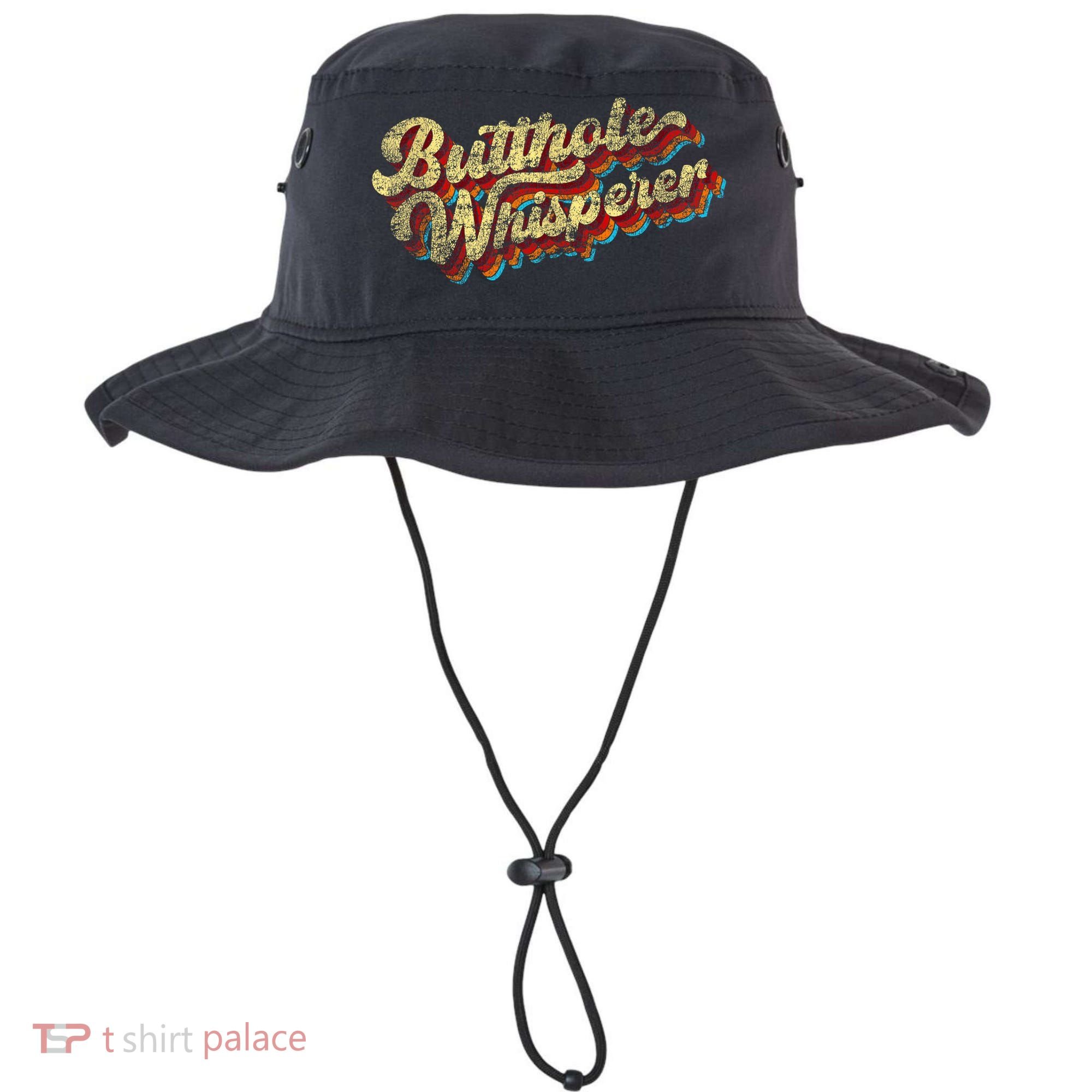 Butthole Whisperer Sarcastic Jokes Retro Funny Present Trending Bucket Hat