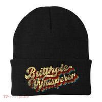 Butthole Whisperer Sarcastic Jokes Retro Funny Present Trending Beanie thumb 0