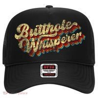 Butthole Whisperer Sarcastic Jokes Retro Funny Present Trending Hat thumb 0