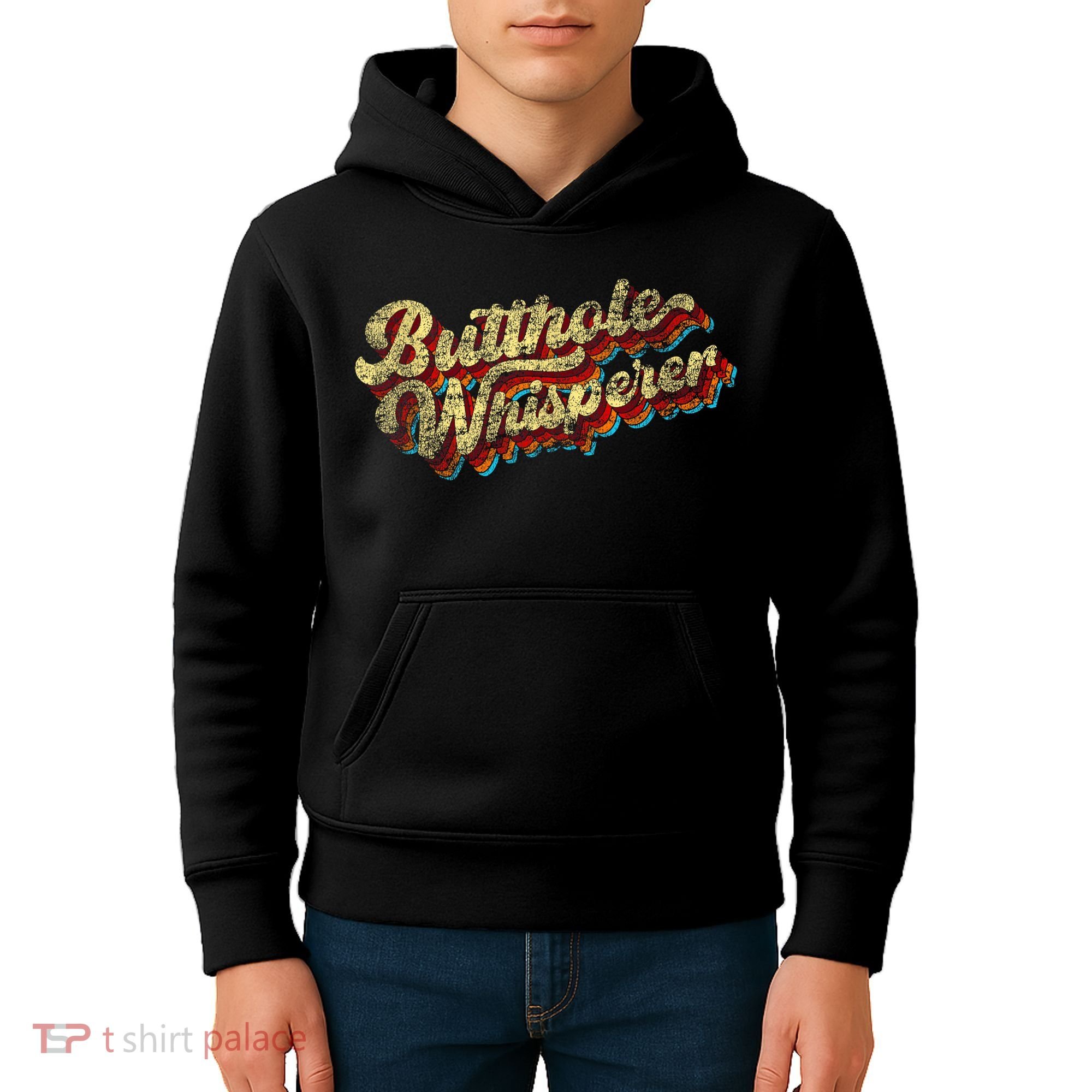 Butthole Whisperer Sarcastic Jokes Retro Funny Present Trending Kids Hoodie