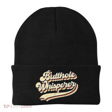 Butthole Whisperer Sarcastic Jokes Retro Vintage Trending Beanie