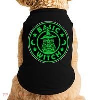 Basic Witch Spooky Halloween Funny Doggie Tank thumb 0