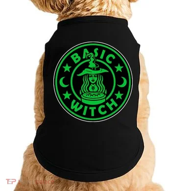 Basic Witch Spooky Halloween Funny Doggie Tank