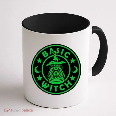 Basic Witch Spooky Halloween Funny Coffee Mug back