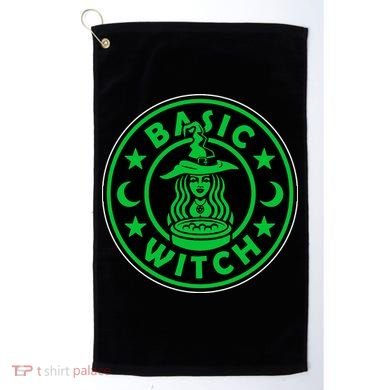 Basic Witch Spooky Halloween Funny Golf Towel