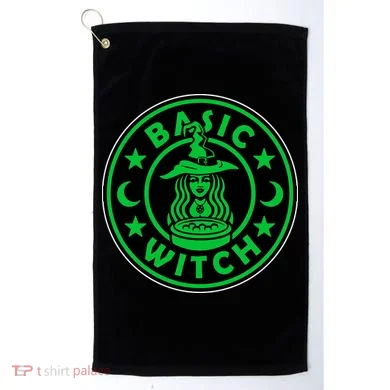 Basic Witch Spooky Halloween Funny Golf Towel