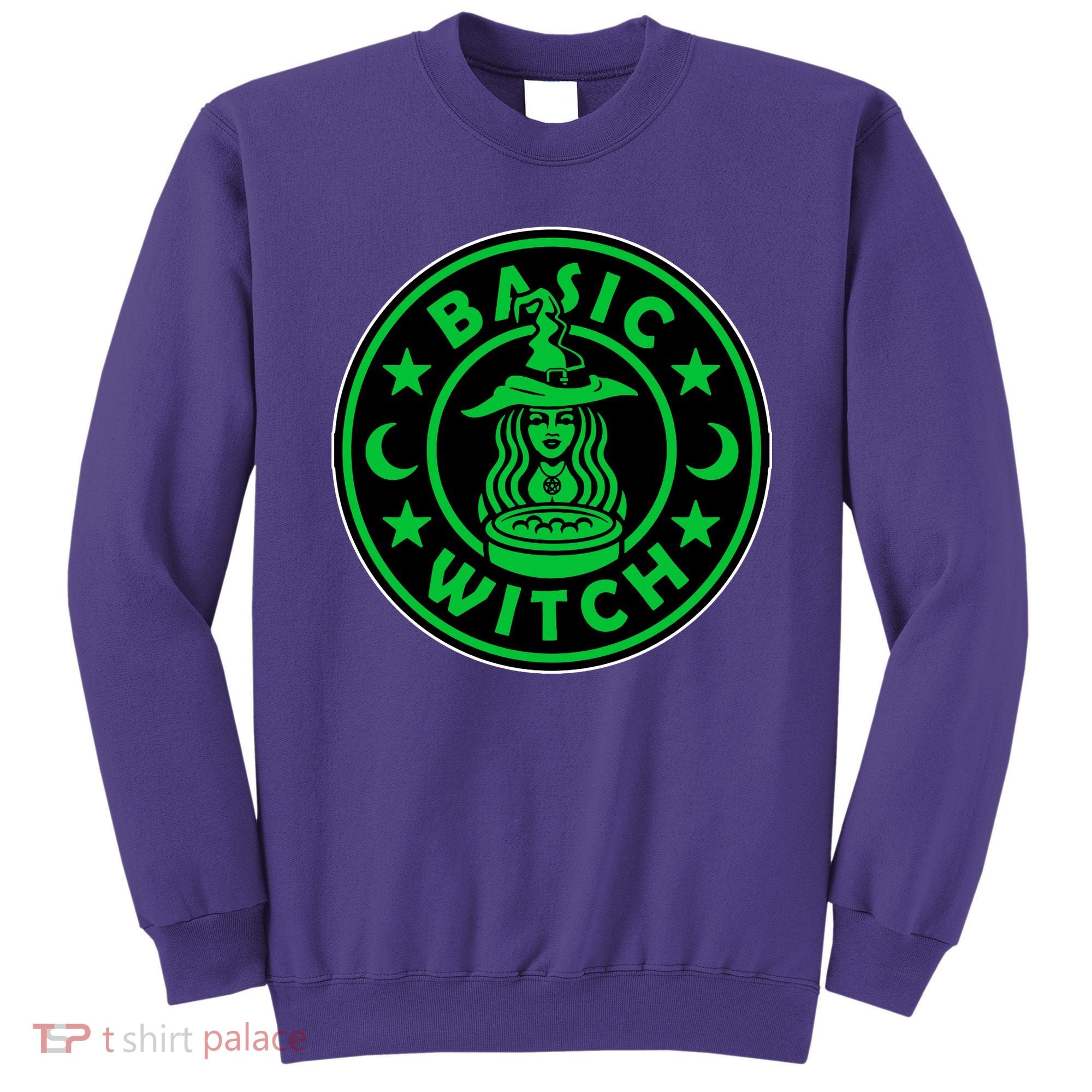 Basic Witch Spooky Halloween Funny Sweatshirt