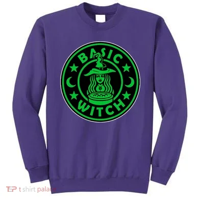 Basic Witch Spooky Halloween Funny Sweatshirt