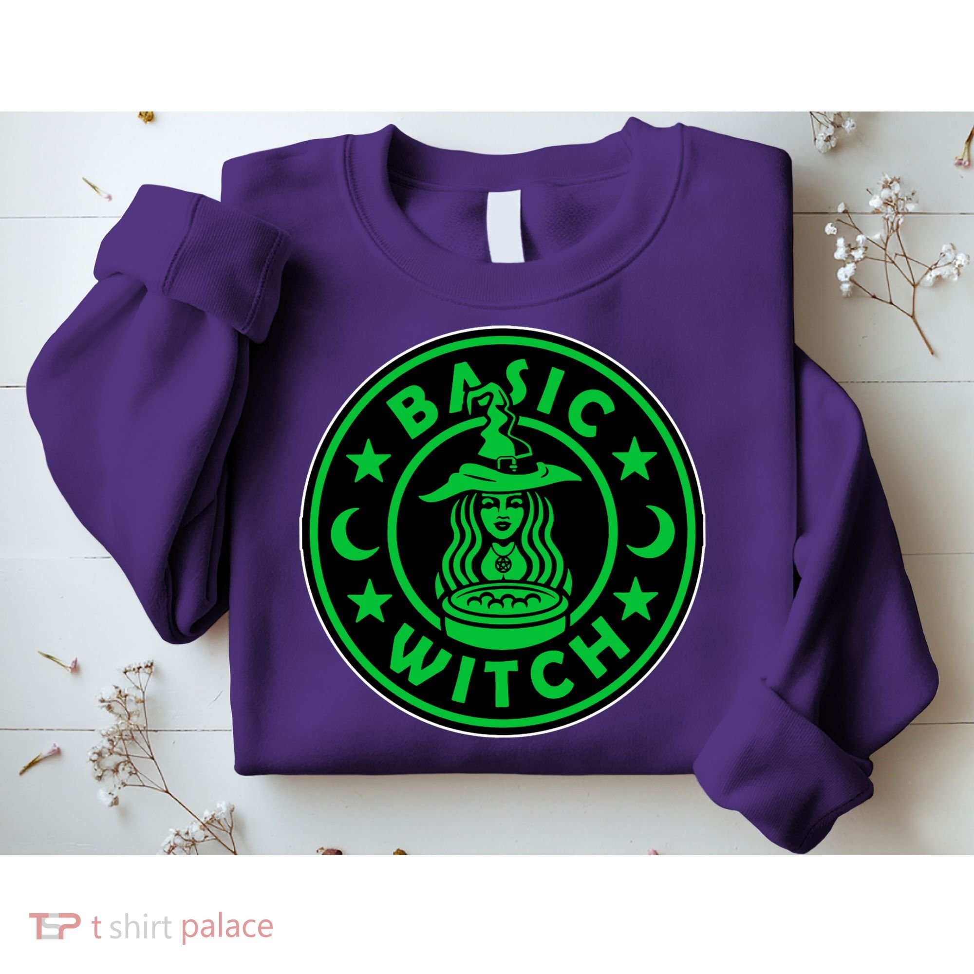 Basic Witch Spooky Halloween Funny Sweatshirt