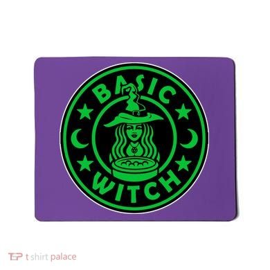 Basic Witch Spooky Halloween Funny Mousepad