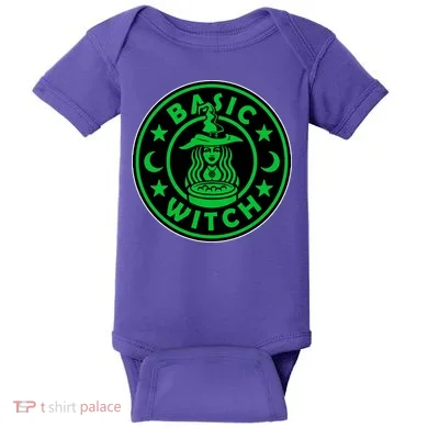 Basic Witch Spooky Halloween Funny Baby Bodysuit