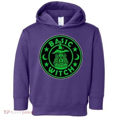 Basic Witch Spooky Halloween Funny Toddler Hoodie