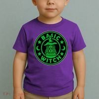 Basic Witch Spooky Halloween Funny Toddler T-Shirt thumb 2