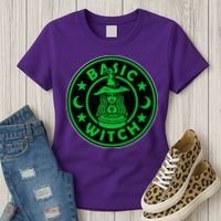 Basic Witch Spooky Halloween Funny Women's T-Shirt thumb 3