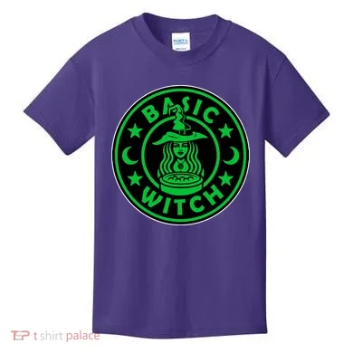 Basic Witch Spooky Halloween Funny Kids T-Shirt