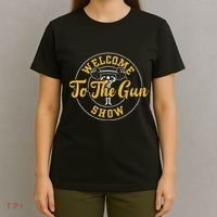 Bodybuilding Welcome To The Gun Show Gym Sayings T-Shirt thumb 4