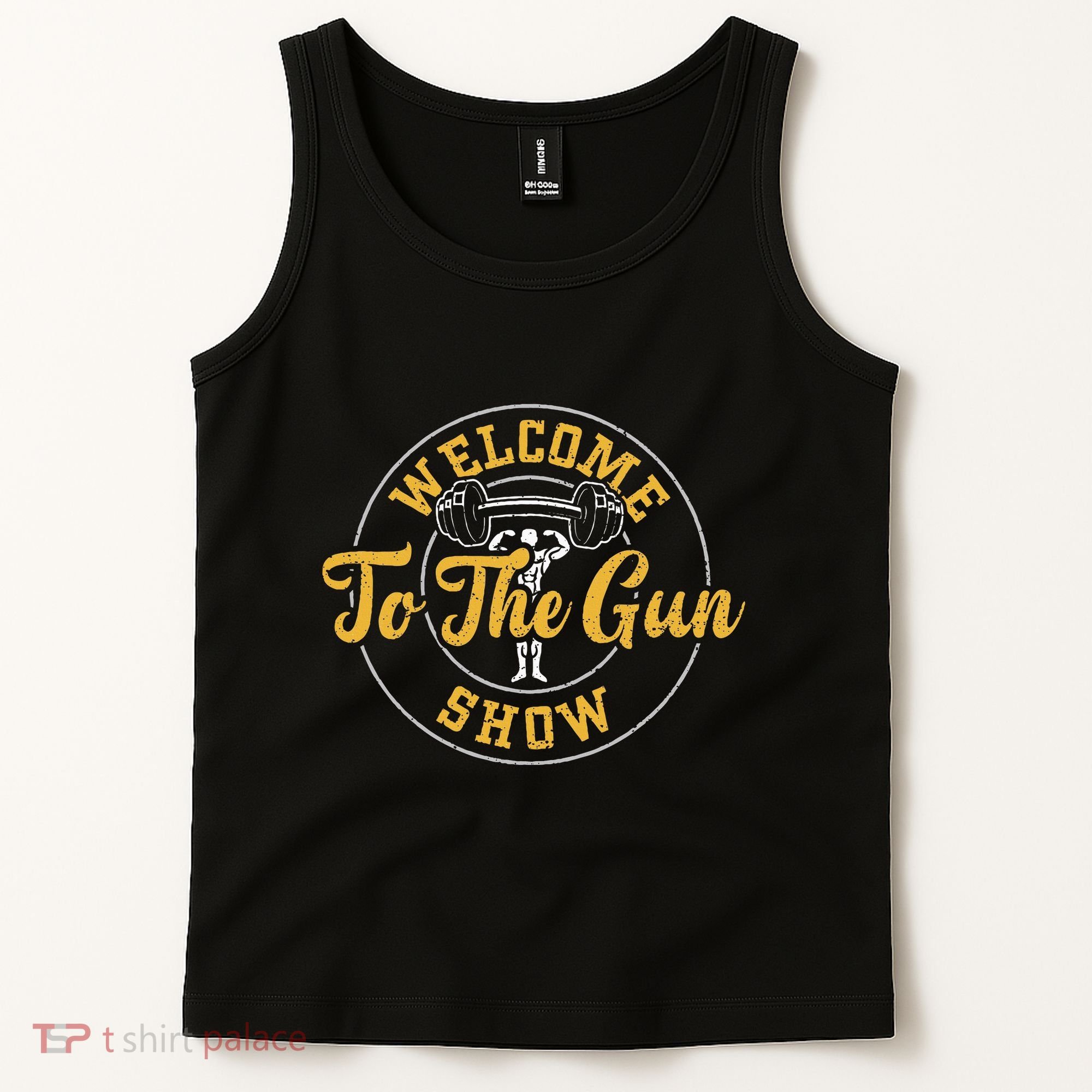Bodybuilding Welcome To The Gun Show Gym Sayings Tank Top
