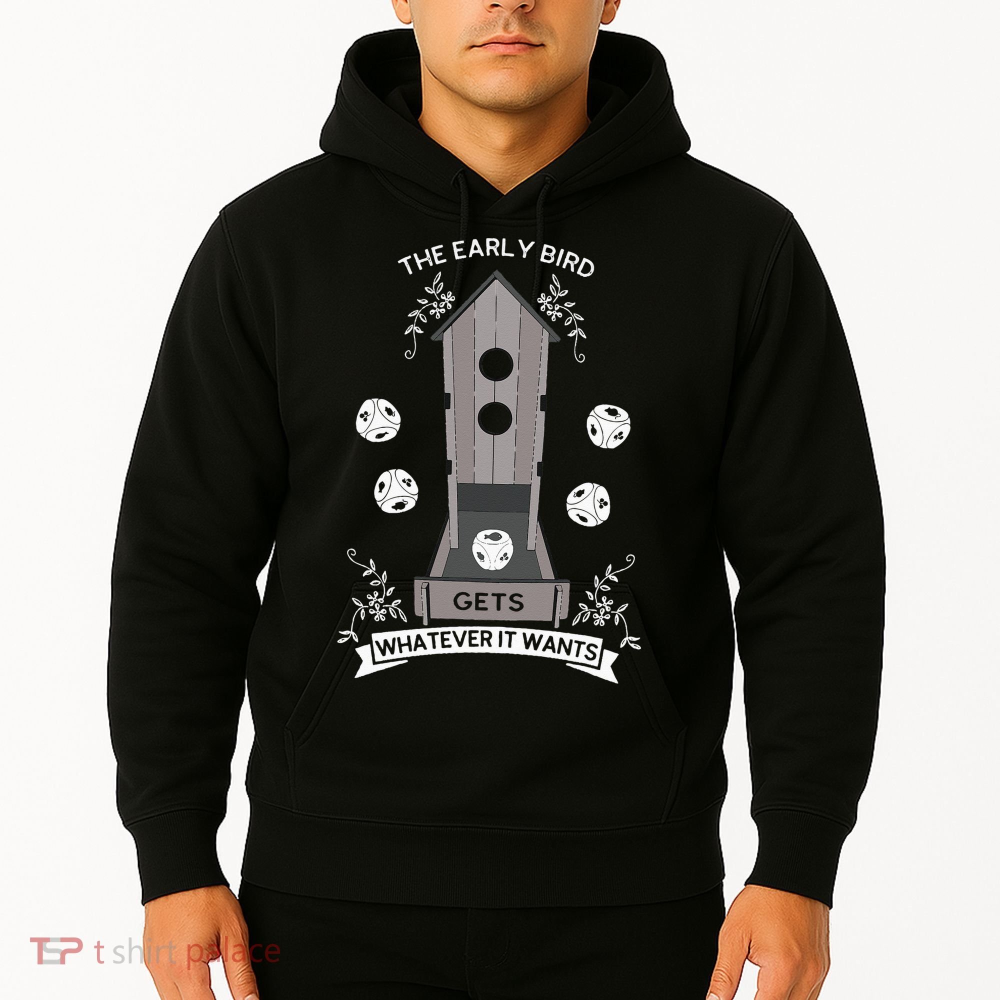 Bird Wingspan - The Early Bird Gets Whatever it Wants Dice Hoodie