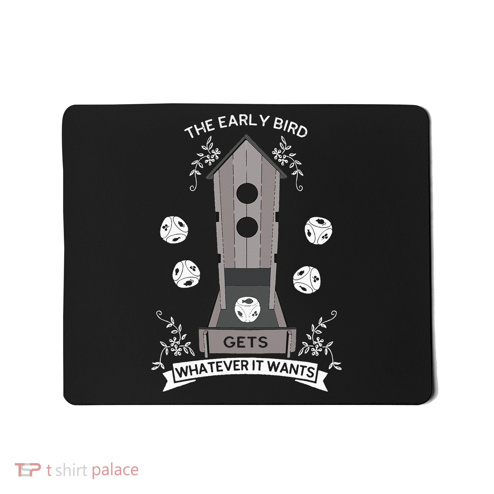 Bird Wingspan - The Early Bird Gets Whatever it Wants Dice Mousepad