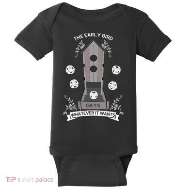 Bird Wingspan - The Early Bird Gets Whatever it Wants Dice Baby Bodysuit