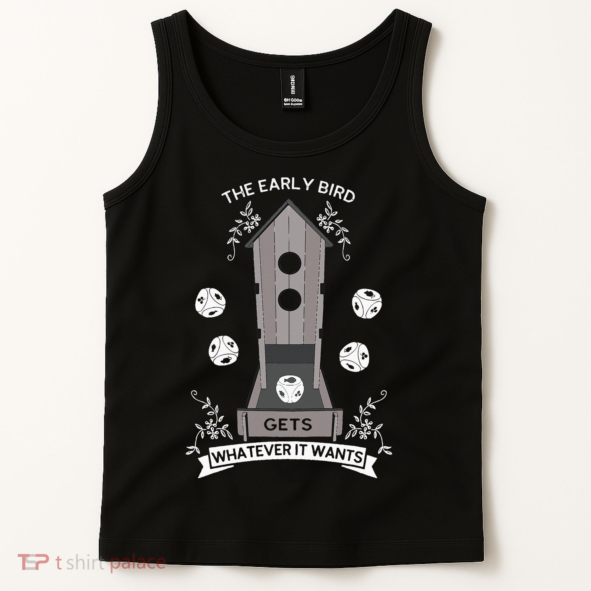 Bird Wingspan - The Early Bird Gets Whatever it Wants Dice Tank Top