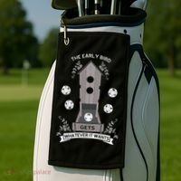 Bird Wingspan - The Early Bird Gets Whatever it Wants Dice Golf Towel thumb 2