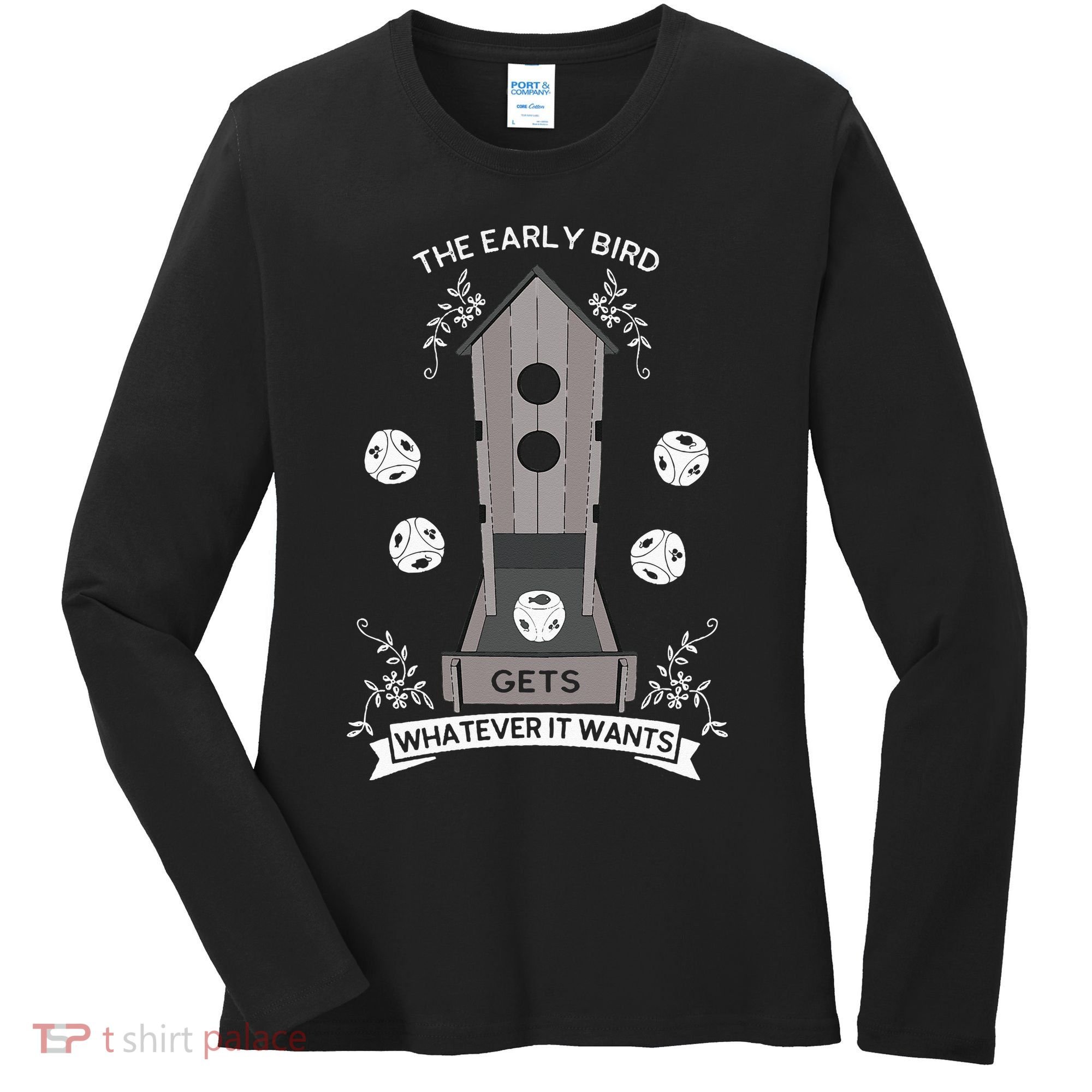 Bird Wingspan - The Early Bird Gets Whatever it Wants Dice Women's Long Sleeve Shirt