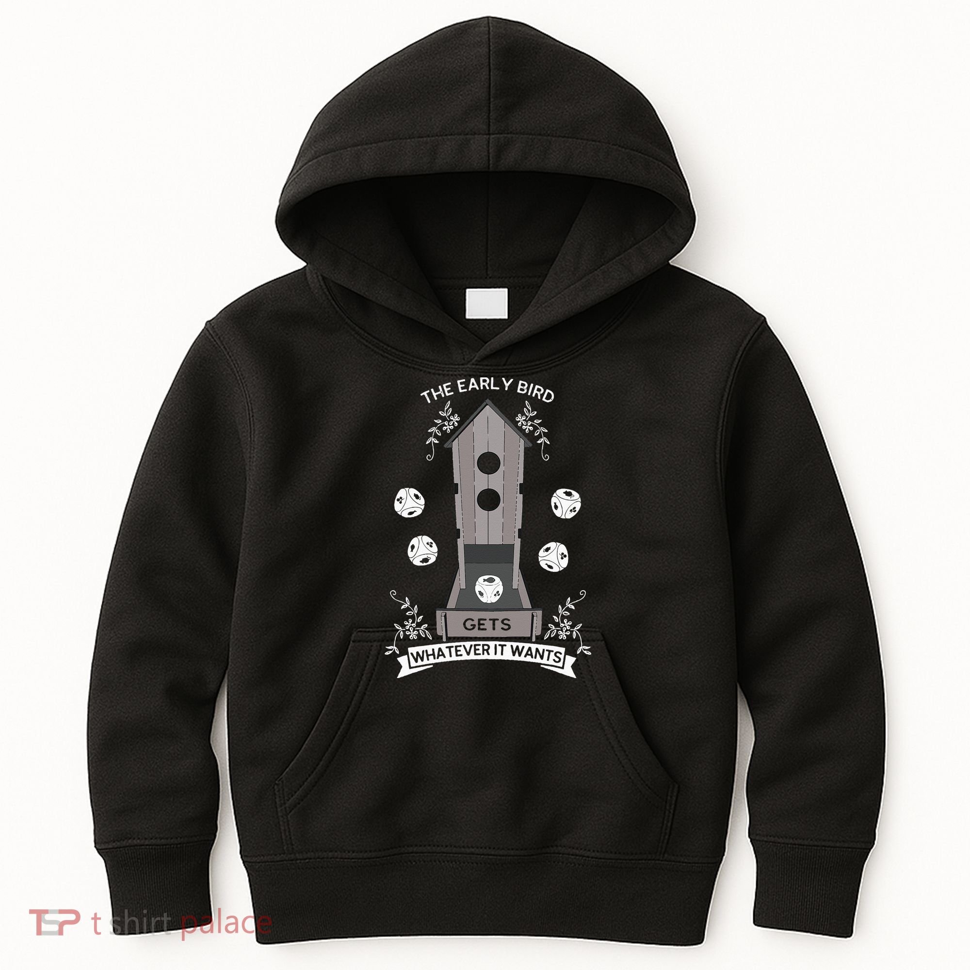 Bird Wingspan - The Early Bird Gets Whatever it Wants Dice Kids Hoodie