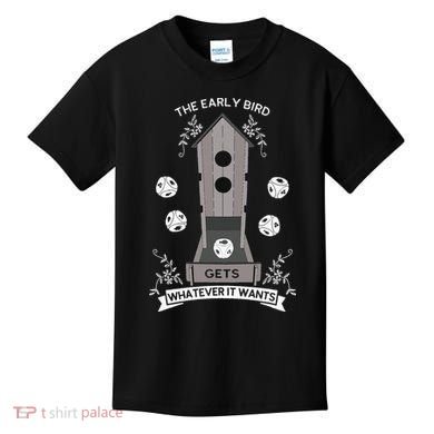 Bird Wingspan - The Early Bird Gets Whatever it Wants Dice Kids T-Shirt