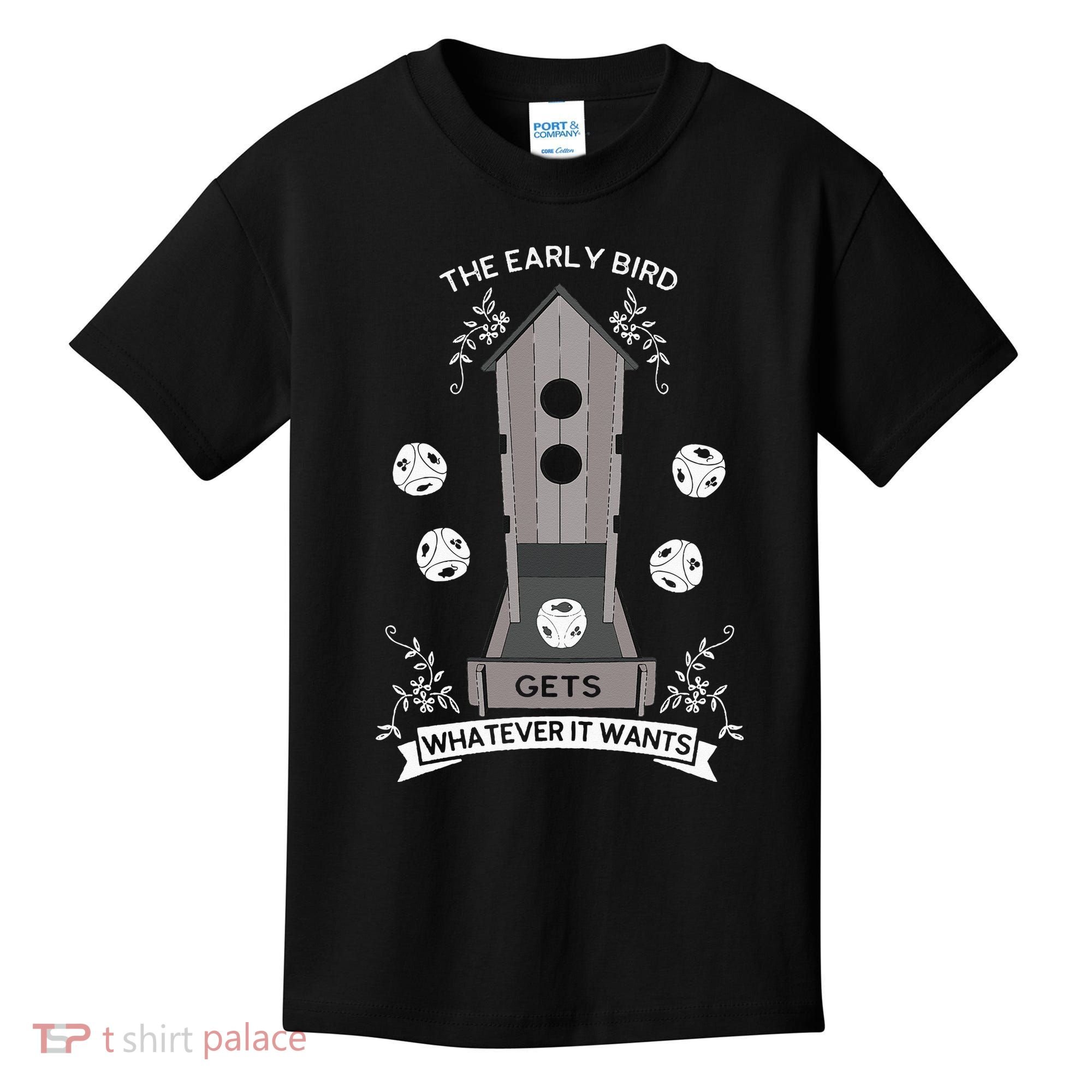 Bird Wingspan - The Early Bird Gets Whatever it Wants Dice Kids T-Shirt