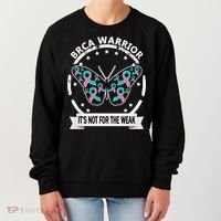 Brca Warrior Teal Pinkgiftribbon Breast Cancer Warrior Meaningful Gift Women's Sweatshirt thumb 0