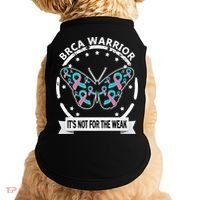 Brca Warrior Teal Pinkgiftribbon Breast Cancer Warrior Meaningful Gift Doggie Tank thumb 0