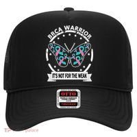 Brca Warrior Teal Pinkgiftribbon Breast Cancer Warrior Meaningful Gift Hat thumb 0