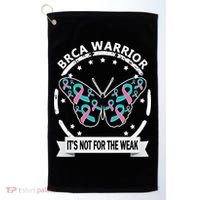 Brca Warrior Teal Pinkgiftribbon Breast Cancer Warrior Meaningful Gift Golf Towel thumb 0
