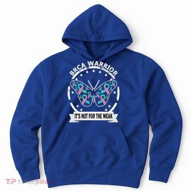 Brca Warrior Teal Pinkgiftribbon Breast Cancer Warrior Meaningful Gift Hoodie